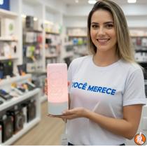 Luminária Abajur de ANJINHO Cor Rosa Para Quarto da Sua Filha LED Minimalista Design Moderno em Relevo sem aquecimento