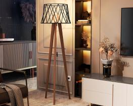 Luminária Abajur De Chão Bivolt Estilo Industrial Moderna Arizona