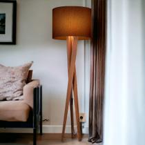 Luminaria Abajur De Chão Decor Com Cupula E Pes De Madeira Luminaria Abajur De Chão Decor Com Cupula E Pes De Madeira