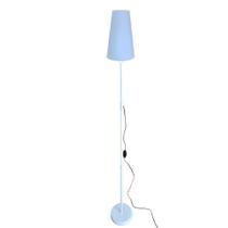 Luminária Abajur De Chão Reta Com Cúpula De Tecido Modelo Cone - Coluna De Luz - Ideal para uma meia luz na sala, escritório - Lustres Amandini