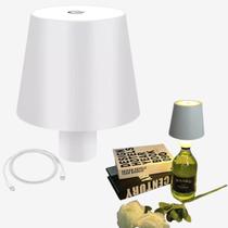 Luminaria Abajur De Garrafa Led Mesa Recarregavel Usb Touch Luminaria Abajur De Garrafa Led Mesa Recarregavel Usb Touch