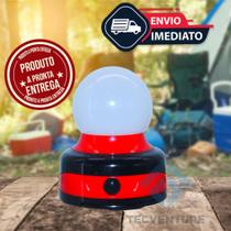 Luminária Abajur De Led A Pilha Com Alça Base Com Imã Lanterna Multiuso Para Camping Falta De Energi