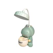 Luminária Abajur de Led Porta Lápis Dinossauros Fofinhos
