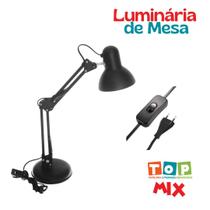 Luminária abajur de mesa articulada base Firme Luminária abajur de mesa articulada base Firme