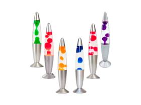 Luminária Abajur de Mesa Decorativo Retrô Lava Lamp 34CM Para Sala Quarto Escritório 220v