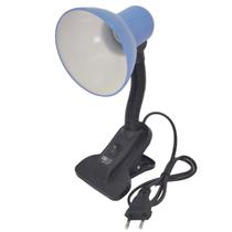 Luminária Abajur de Mesa Garra Flexível e Articulável E27 bivolt Clamp Lamp