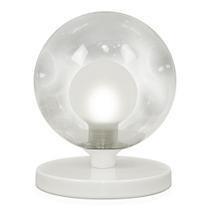 Luminária Abajur de mesa Globo Harmony Branco Base Redonda Luminária Abajur de mesa Globo Harmony Branco Base Redonda