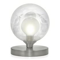 Luminária Abajur de mesa Globo Harmony Escovado Base Redonda Luminária Abajur de mesa Globo Harmony Escovado Base Redonda