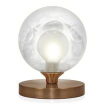 Luminária Abajur de mesa Globo Harmony NewCobre Base Redonda