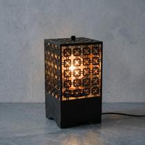 Luminária Abajur De Mesa Kyoto MDF Oriental Decorativa Retro Industrial Quarto Sala Luxo Luminária Abajur De Mesa Kyoto MDF Oriental Decorativa Retro Industrial Quarto Sala Luxo