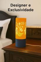 Luminária Abajur De Mesa Lampada Led Quarto Moderna