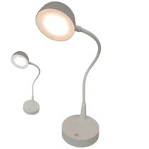 Luminaria Abajur de Mesa LED 3 Tons Touch Bateria Recarregavel USB Flexivel Casa Sala Quarto Cabeceira Trabalho Escritorio Recepçao Decorativo Ilumina