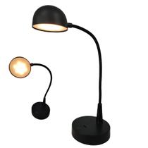 Luminaria Abajur de Mesa LED 3 Tons Touch Flexivel Bateria Recarregavel USB Casa Quarto Cabeceira Sala Trabalho Home Office Escritorio Decoraçao Ilumi