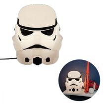 Luminaria Abajur de Mesa Stormtrooper Star Wars Disney - Lampade Led Inclusa Usare Luminarias