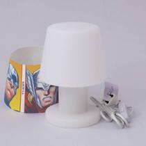 Luminária Abajur de Mesa Super Heróis Luminária Abajur de Mesa Super Heróis