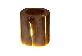 Luminária Abajur Decoração De Mesa, Quarto, Sala Roma, Artesanato Rustico Madeira De Alto Padrão