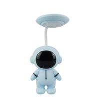 Luminária Abajur Decorativo Ajustável Astronauta Azul Bebê 28.5cm