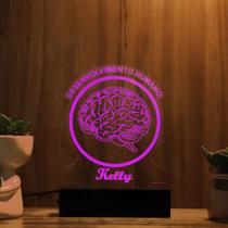 Luminária Abajur Desenvolvimento Humano LED Rosa Luminária Abajur Desenvolvimento Humano LED Rosa
