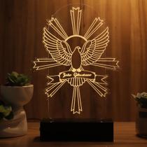 Luminária Abajur Do Espírito Santo LED Amarelo Luminária Abajur Do Espírito Santo LED Amarelo