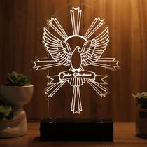 Luminária Abajur Do Espírito Santo LED Branco Luminária Abajur Do Espírito Santo LED Branco