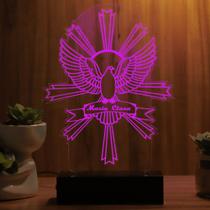 Luminária Abajur Do Espírito Santo LED Rosa Luminária Abajur Do Espírito Santo LED Rosa