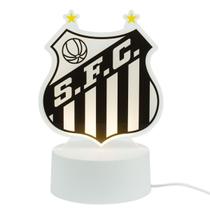 Luminária Abajur Escudo Time 18cm - Santos