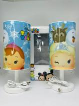 Luminária Abajur Frozen Anna e Elsa Tsum Tsum - Taimes