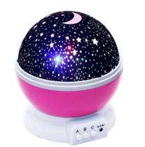 Luminária Abajur Gira Projetor Colorido De Estrelas Céu Galaxia Lua Infantil - Biashop - manicure eletrico