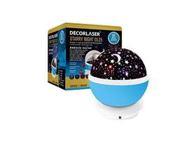 LUMINARIA ABAJUR GIRA PROJETOR ESTRELAS LED STARRY NIGHT RGB Cor:Azul