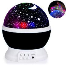 Luminaria Abajur Giratorio Projeçao Globo Luz Estrelas Festa Criança Quarto COR PRETO Luminaria Abajur Giratorio Projeçao Globo Luz Estrelas Festa Criança Quarto COR PRETO
