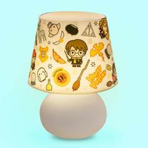 Luminária Abajur Harry Potter Icons Mesa Decorativa Geek Luz Suave Bivolt Quarto Escritório E27