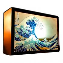 Luminária Abajur Japonesa A Grande Onda de Kanagawa - Sirius Geek Store