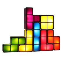 Luminária Abajur Jogo Tetris Montável Led Casa Luminária Abajur Jogo Tetris Montável Led Casa