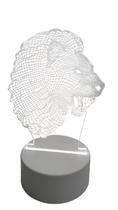 Luminária Abajur Leão Display Acrílico Led 3d Mesa Quarto Namorado Luz Presente Mãe Pai Filho Avo Namorada Luminária Abajur Leão Display Acrílico Led 3d Mesa Quarto Namorado Luz Presente Mãe Pai Filho Avo Namorada