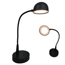 Luminaria Abajur LED 3 Tons Touch USB Bateria Recarregavel Flexivel Quarto Sala Casa Mesa Trabalho Home Office Decoraçao