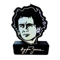 Luminária Abajur Led 3D Ayrton Senna Exclusivo Decoração