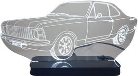 Luminária Abajur Led de Mesa Acrílico Opala Coupé ano 75/79