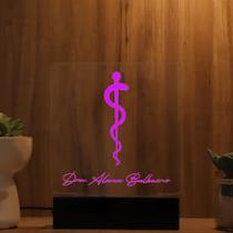 Luminária Abajur Medicina Premium LED Rosa Luminária Abajur Medicina Premium LED Rosa