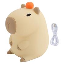 Luminaria Abajur Mesa Capivara Fofa Touch Muda de Cor Recarregavel Usb Iluminaçao Luz Decoraçao Quarto Sala Casa Luminaria Abajur Mesa Capivara Fofa Touch Muda de Cor Recarregavel Usb Iluminaçao Luz Decoraçao Quarto Sala Casa