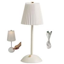 Luminaria Abajur Mesa Led 3 Tons Touch Bateria Recarregavel USB Quarto Sala Cabeceira Escritorio Iluminaçao Decoraçao