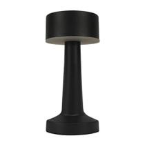Luminária Abajur Mesa Led Jimp Dimerizável S/ Fio Recarregável Taschibra Preto Luminária Abajur Mesa Led Jimp Dimerizável S/ Fio Recarregável Taschibra Preto