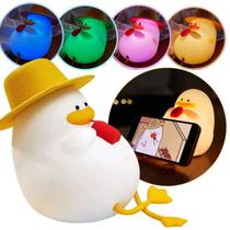 Luminaria Abajur Mesa Led Patinho Fofo Touch Recarregavel Muda Cor Usb Enfeite Iluminaçao Decoraçao Quarto Sala Luminaria Abajur Mesa Led Patinho Fofo Touch Recarregavel Muda Cor Usb Enfeite Iluminaçao Decoraçao Quarto Sala