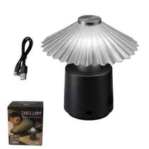 Luminaria Abajur Mesa LED Touch USB Recarregavel Iluminaçao Regulavel Cabeceira Sala Escritorio Decoraçao Candeeiro