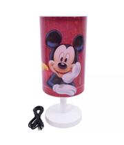 Luminária Abajur - Mickey Mouse Red Decoração De Quarto Sala - Taimes Comercial Ltda