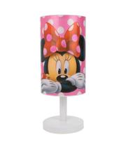 Luminária Abajur Minnie Rosa 30.5cm - Disney - Taimes
