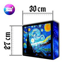 Luminária Abajur Noite Estrelada de Van Gogh Arte Decoração Luminária Abajur Noite Estrelada de Van Gogh Arte Decoração