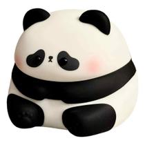 Luminária Abajur Noturna De Silicone PANDA 8 Luzes Com Sensor Toque Recarregável USB Led Touch Fofa
