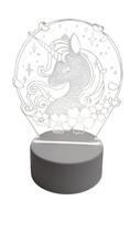 Luminária Abajur Novo Unicornio Acrílico Led 3d Mesa Quarto Namorado Luz Presente Mãe Pai Filho Namorada Ilusão Optica Luminária Abajur Novo Unicornio Acrílico Led 3d Mesa Quarto Namorado Luz Presente Mãe Pai Filho Namorada Ilusão Optica