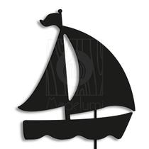 Luminária Abajur Parede Barco Madeira G9 30cm Decoração Bebê