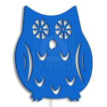 Luminária Abajur Parede Coruja Madeira G9 30cm Decoração Luminária Abajur Parede Coruja Madeira G9 30cm Decoração